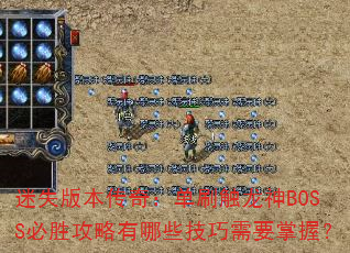 ��ʧ�汾���棺��ˢ������BOSS��ʤ��������Щ������Ҫ���գ�