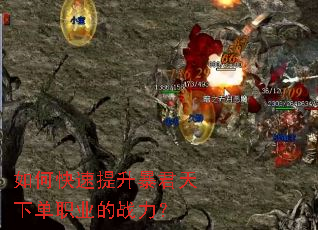 如何快速提升暴君天下单职业的战力? 如何快速提升暴君天下单职业的战力?